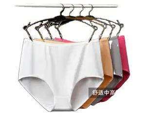 Wholesale Large Size Bamboo Fiber Fabric Women Underwear Women's Soft Comfortable High-Waist Warm Abdomen Panties