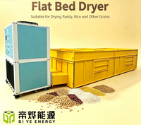Séchoir à lit plat haute efficacité pour céréales, maïs, blé, avec pompe de déshumidification et chauffage, capacité 5 tonnes, 380V, machine de séchage du riz