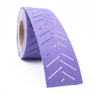 Rolo De Folha Abrasiva Cerâmica Rolo Automotivo Lixa Multi-Furo 70mm X 12m Rolo De Folha De Lixa
