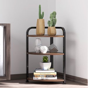 <strong>Shelf</strong> <strong>Storage</strong> Holders 4 Tier Corner Display Rack Multipurpose Shelving Organizer <strong>Bookcase</strong> Unit - Product Image 2