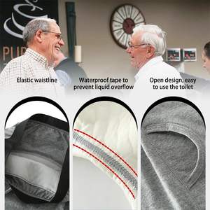 กางเกงในชาย CELINNE แฟชั่นเซ็กซี่สำหรับผู้สูงอายุ ผ้าฝ้าย ระบายอากาศได้ดี นุ่มสบาย เปิดด้านหน้า บ็อกเซอร์บรีฟ - Product Image 5