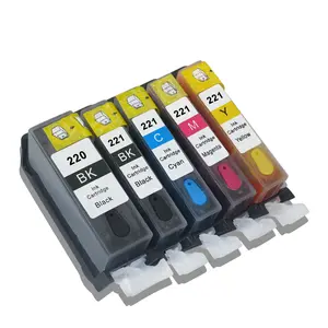 Colorpro חם refillable דיו מחסנית PGI220 CLI221 עם איפוס אוטומטי שבב עבור PIXMA IP3600/IP4600/IP4700/MX860/MX870 wholesales