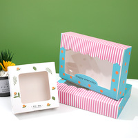 Boîtes d'emballage transparentes, imperméables et résistantes à l'huile pour desserts, gâteaux et biscuits - Personnalisables en gros