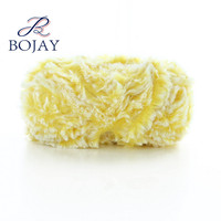 Bojay 100% Polyester Fausse Fourrure Fantaisie à tricoter fil Pelucheux 0.65Nm/1 fil de balle pour tricoter des pulls et écharpes