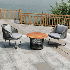 2024 Offre Spéciale résistant aux intempéries extérieur rotin Patio 4 places corde <span class=keywords><strong>chaise</strong></span> longue extérieure extérieur confortable relaxant <span class=keywords><strong>jardin</strong></span> canapé - Product Image 1