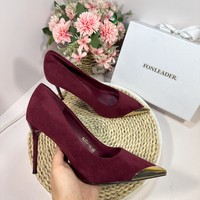 Nouveaux Talons Métalliques 2025 Femmes Tacones Mujer 9.5CM Stiletto Bout Pointu Chaussures à Talons Hauts pour Femmes