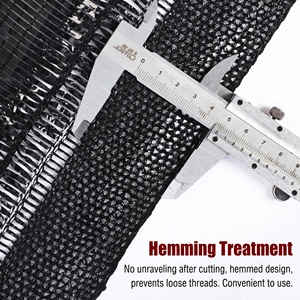 Rete Ombreggiante Nera in HDPE Tessuto Anti-UV per Serre Agricole e Colture Orticole, Telo Ombreggiante con Tasso di Ombreggiatura del 30%-95% - Product Image 2