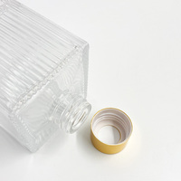 Bouteilles diffuseuses carrées avec bâtonnets en rotin, flacons d'aromathérapie transparents pour la maison, décoratifs, 100ml 200ml, conteneurs de parfum