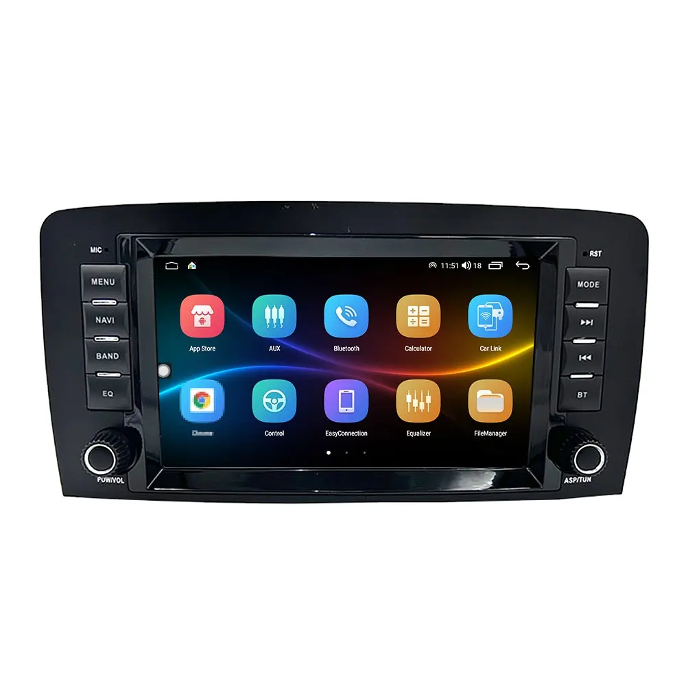 Autoradio 2 Din Android pour Benz R-W251/R280 2006-2016 Voiture Stéréo Automobile Multimédia Vidéo DVD Lecteur GPS Navigation Carplay