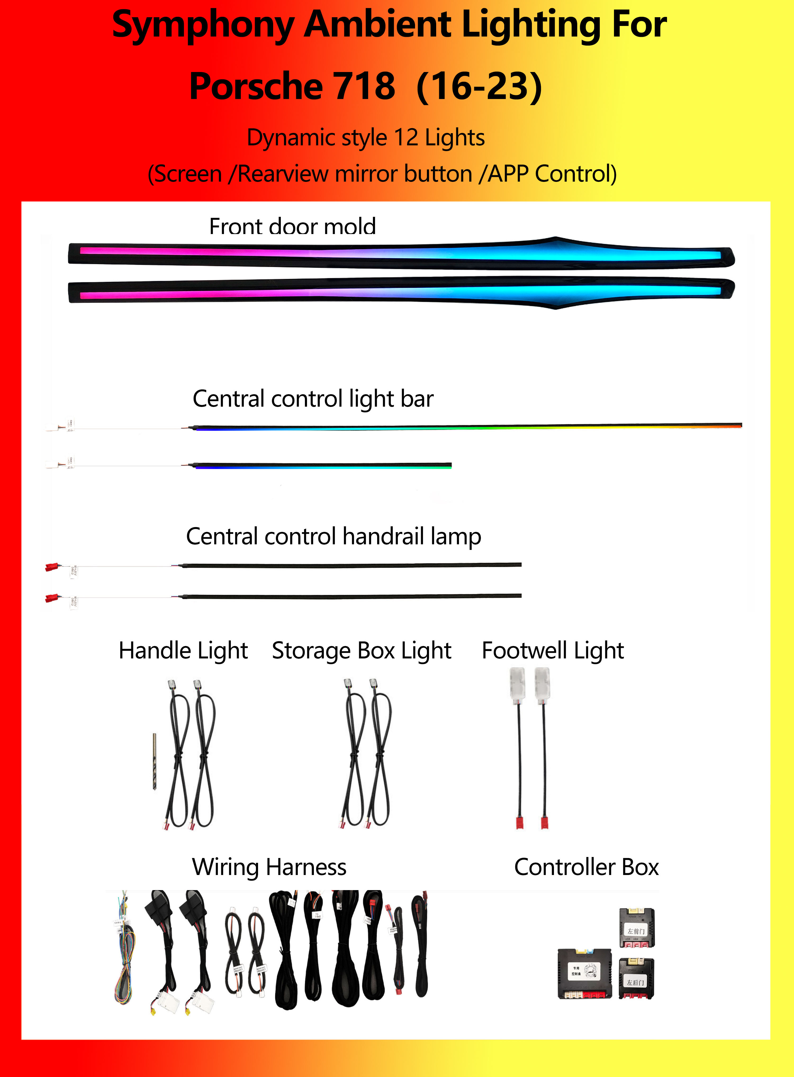 Porsche 718 Dynamic style Symphony 12 Lights