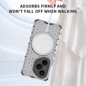 Zware Tpu Honingraat Telefoonhoes Voor Samsung S25 Edge S24 Ultra S23 Fe S26 Plus 5G Warmteafvoer Magnetische <span class=keywords><strong>Holster</strong></span> - Product Image 4