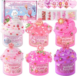 Butter <b>Slime</b> Cloud Crystal Children's Stress-Relief <b>Toy</b> 6 Colors Ages 7+ Color Box Packaging - Product Image 1