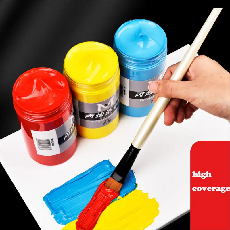Bview कला कलाकार गुणवत्ता 500ml एक्रिलिक रंग पेंट चित्रकला के लिए