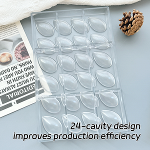 Chất Lượng Cao Tùy Chỉnh Teardrop Hình Sô Cô La Khuôn Polycarbonate PC Ô Liu Sô Cô La Khuôn Dễ Dàng Demoulding Nướng Bánh Công Cụ - Product Image 5