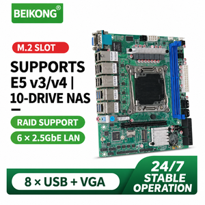 Placa Base C612 NAS, 10 SATA, 6 Puertos, 2 Puntos, 5GbE, LGA2011, 3 Xeon E5 V3 V4, ECC, DDR4, Placa de Servidor de Almacenamiento en Red - Product Image 2