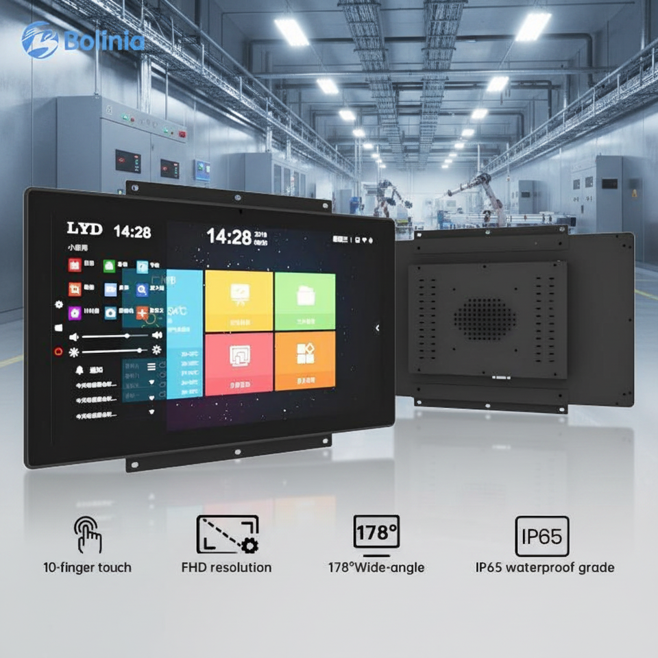 8-55" Industrial Open Frame TouchScreen Panel PC IP65 Waterproof High Brightness Win/Android Compatible Embedded SSD