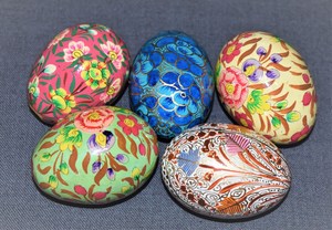 Best Quality Exquisite Kashmiri Paper Mache Egg Collection for <b>Easter</b> Home Decor Buy Now! - Product Image 5