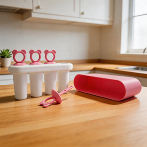 Molde de Plástico para Helados con 8 Compartimentos, Estilo Caricatura, para Hacer Helados Caseros, Apto para Congelador, Multicompartimentos - Product Image 3