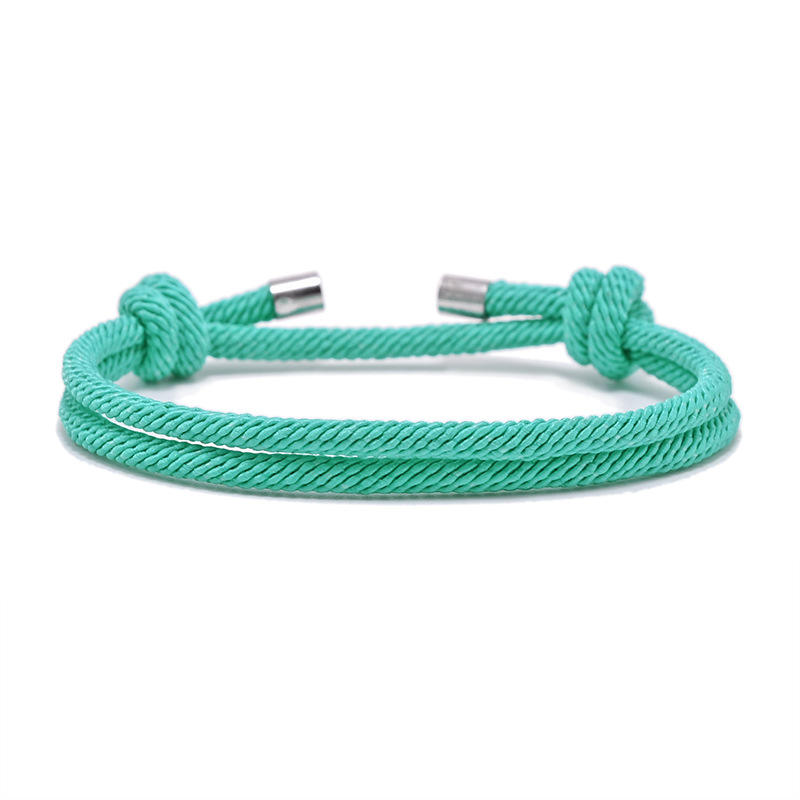 3mm Adjustable Sister Friendship Bracelets Simple Milan Rope Men Women  Handmade Woven Bracelet Couple DIY Jewelry Accessory