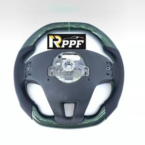Volant en fibre de carbone verte personnalisé de bonne qualité pour <span class=keywords><strong>Volvo</strong></span> <span class=keywords><strong>V60</strong></span> <span class=keywords><strong>R</strong></span> 2017 - Product Image 3