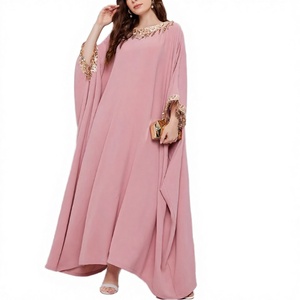 Ensemble 2 pièces en jersey de coton respirant et écologique pour l'automne, avec pantalon à poches, khimar et cordon en satin brillant – Vêtements islamiques pour femmes - Product Image 3