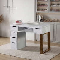 Table de manucure de salon de luxe avec collecteur de poussière CB-M888A