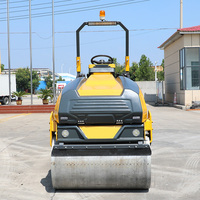 En stock : Compacteur routier 3 tonnes certifié CE, à double tambour, moteur diesel, autoporté, pour la construction routière, à vendre