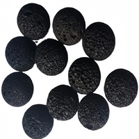 Pierres de lave noires naturelles roulées en vrac, soigneusement sélectionnées, pour foyer, sauna, aromathérapie, barbecue, et plantes d'intérieur