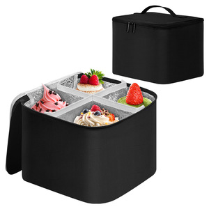 Portable Insulated Food Storage Bag With Zipper Closure For Desserts And Snacks Neoprene Cooler Bag - Product Image 1