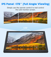 Moniteur industriel TFT LCD à matrice active OSCY 13,3 pouces 16:9, interface HDMI et VGA, pour affichage industriel