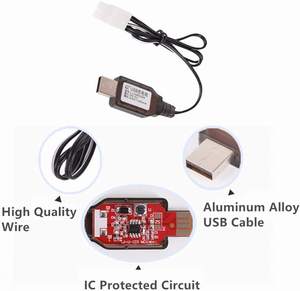 بطارية نيكل ميتال هايدريد قابلة لإعادة الشحن 9.6 فولت 2400 مللي أمبير في الساعة مع موصل تاميا قياسي للسيارات والشاحنات والدبابات التي تعمل بالتحكم عن بعد (عبوة من قطعتين) - Product Image 5