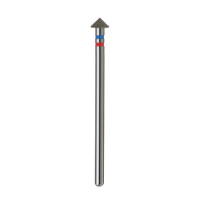 Foret à ongles Yula unique de 5,0 mm bleu+rouge, outils professionnels de pédicure pour la beauté et les soins personnels