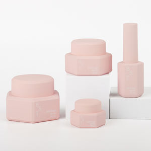 Altıgen 5g 15g 30g jel lehçe kavanoz boş Uv jel fırça ile kapaklı kavanoz oje şişesi OEM/ODM özel jel tırnak konteyner - Product Image 4