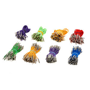 2 мм круглые полиэфирные колючие шнуры с двумя наконечниками эластичные плетеные металлические для обуви сумки упаковка одежды - Product Image 3