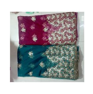 Premium Quality Wedding and Outdoor Occasion Embroidery Sequence Net <b>Fabric</b> From <b>Indian</b> Exporter at Affordable Price - Product Image 1