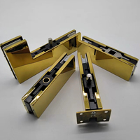Harga pabrik kompetitif penjepit pintu kaca Fitting Fitting desain Modern Set penjepit kaca