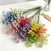 Gypsophile artificielle réaliste au toucher doux, tige longue unique, pour décoration intérieure, remise de diplôme, Saint-Valentin, mariage