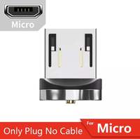 Kabel Data Magnetik Antarmuka Rotasi Ganda 3 in 1 Kabel Data 540 Derajat Kabel Data Seluler