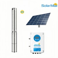 Pompe solaire 750W de marque SolarMax Sénégal pour l'agriculture, débit 8,0m³/h, irrigation basse tension, pompe à eau solaire 50m