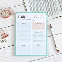Bloc de Notas Diario A5 de Alta Calidad con Logotipo Personalizado, Agenda Semanal en Inglés, Bloc de Notas para Escribir, Material Escolar