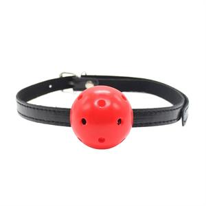 Open Mouth Deep Throat Gag BDSM Gay Balls Adult Toys Harness Made of Leather for SM <strong>Anal</strong> - Product Image 1