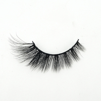Top vente de haute qualité 3D Faux cils de vison Logo personnalisé chat faux pleine bande vaporeux cils faits à la main