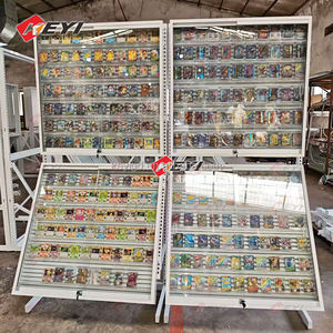 Vitrine d'exposition pour cartes de jeux de société Yu-Gi-Oh! et Pokémon TCG, idéale pour cartes de baseball et magasins de cartes TCG, avec éclairage LED - Product Image 4