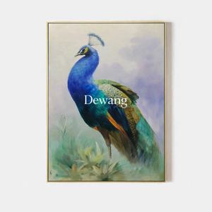 Pinturas Decorativas Originales para el Hogar, Pinturas al Óleo Realistas de Animales Pintadas a Mano sobre Lienzo, Arte para Decoración de Paredes de Sala de Estar y Dormitorio - Product Image 2