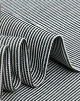 Tissu denim 70% coton 30% polyester peigné tissé Dobby à chevrons rayé antistatique pour chemises, sacs, robes, rideaux, filles, garçons