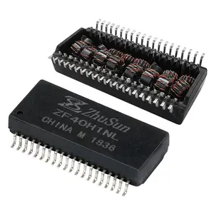 XTFZ-DHQ4002HC4 modul jaringan SMD Quad Port 100Base-T 40Pin Lan Transformer dengan magnetik