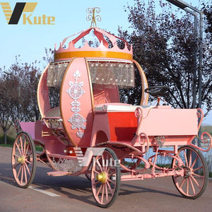 Electric Cinderella <b>Pumpkin</b> Horse Carriage Carriage Tourist Electric Carriage Wedding - Product Image 6
