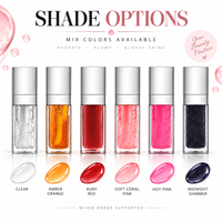 RTS 8ml Volumegevende Lip Olie Hydraterend Hoge Glans 48 Kleuren Fruit Lipgloss Lage MOQ 3 stuks Groothandel Aangepast Logo