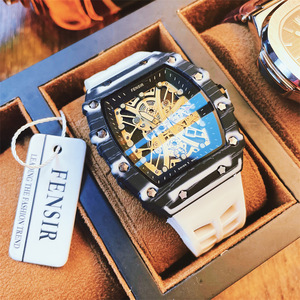 Reloj de Cuarzo FENSIR al por Mayor de Fábrica, Textura de Cebra, Doble Arco, Resistente al Agua, Luminoso, para Hombre - Product Image 3