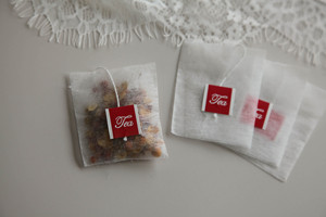 Compostable 18g <b>PLA</b> Non-Woven Tea Bags, Eco-Friendly Empty Tea Filter Bags - Product Image 3